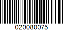 Barcode for 020080075