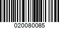 Barcode for 020080085