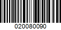 Barcode for 020080090