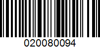 Barcode for 020080094