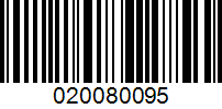 Barcode for 020080095