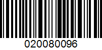 Barcode for 020080096