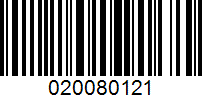 Barcode for 020080121