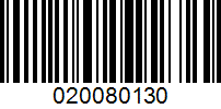 Barcode for 020080130