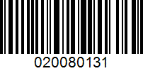 Barcode for 020080131