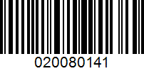 Barcode for 020080141