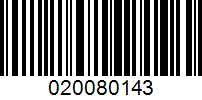 Barcode for 020080143