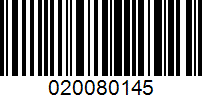 Barcode for 020080145