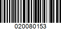 Barcode for 020080153