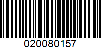 Barcode for 020080157