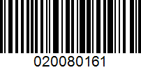 Barcode for 020080161