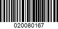 Barcode for 020080167