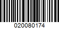 Barcode for 020080174