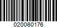 Barcode for 020080176