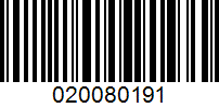 Barcode for 020080191