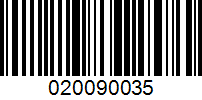 Barcode for 020090035