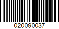 Barcode for 020090037