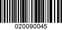 Barcode for 020090045