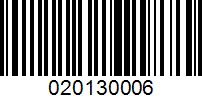 Barcode for 020130006