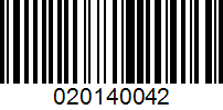 Barcode for 020140042