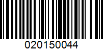 Barcode for 020150044