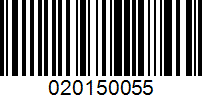 Barcode for 020150055