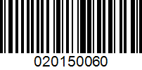 Barcode for 020150060