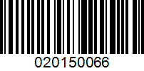 Barcode for 020150066