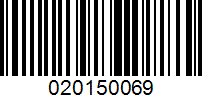 Barcode for 020150069