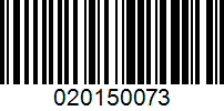 Barcode for 020150073