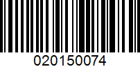 Barcode for 020150074