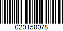 Barcode for 020150078