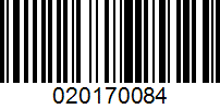 Barcode for 020170084
