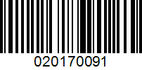 Barcode for 020170091
