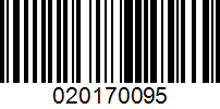 Barcode for 020170095