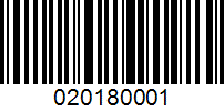 Barcode for 020180001