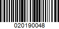 Barcode for 020190048