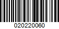 Barcode for 020220060