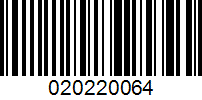 Barcode for 020220064
