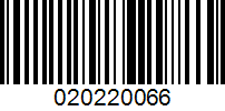 Barcode for 020220066