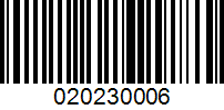 Barcode for 020230006