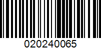 Barcode for 020240065