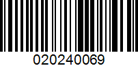 Barcode for 020240069