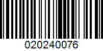 Barcode for 020240076