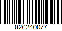 Barcode for 020240077