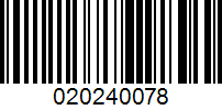 Barcode for 020240078