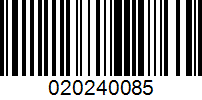 Barcode for 020240085