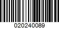 Barcode for 020240089