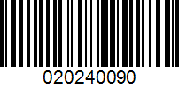 Barcode for 020240090