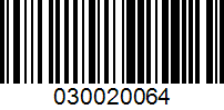 Barcode for 030020064